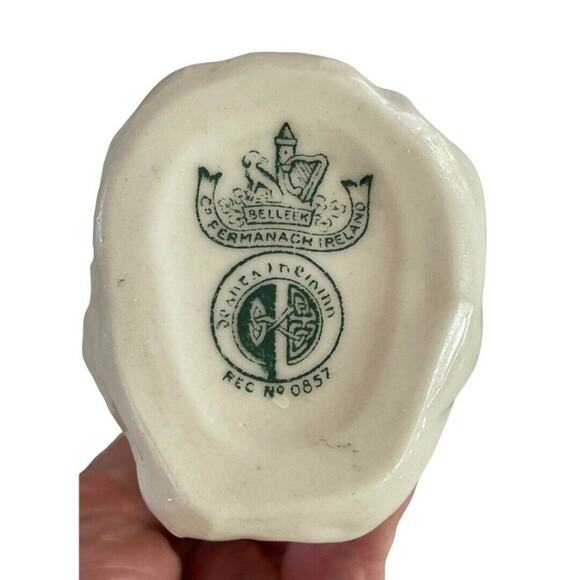 Vintage Beleek Irish Parian China 4.5” Tall Girl Pitcher - Picture 5 of 5